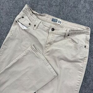 Signature by Levi Strauss Co Size 12 Short Low Rise Bootcut Khaki Pants Women's
